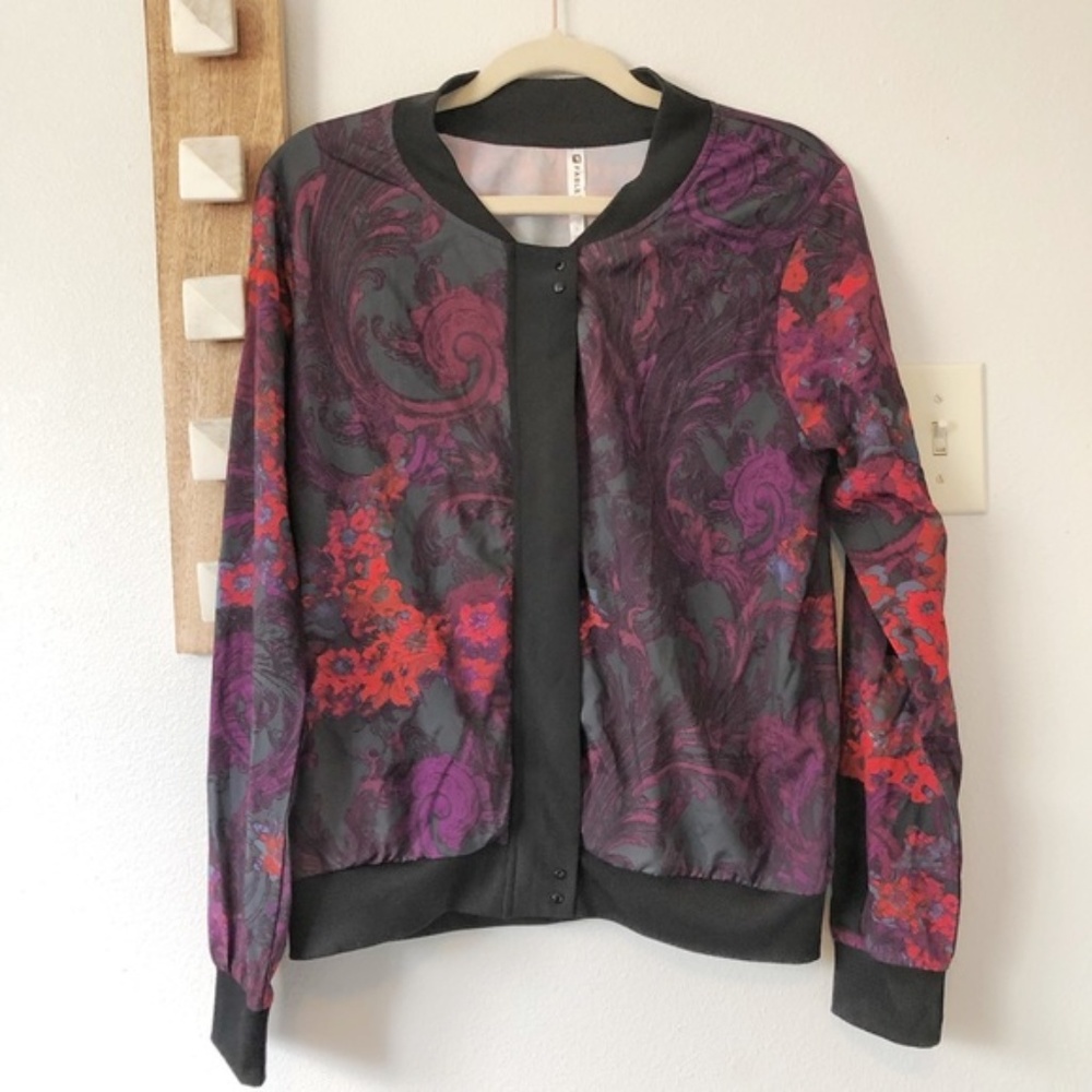 Fabletics Athleisure Floral Ithaca Zip Up Jacket